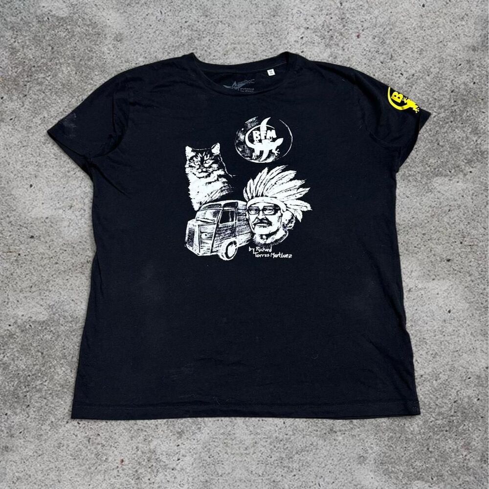 American-vintage Men's Black T-shirt